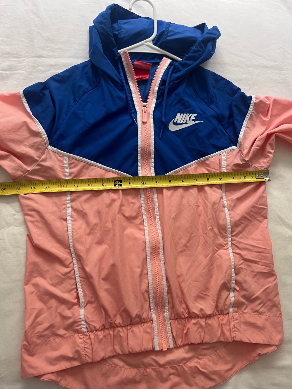 Nike Sportswear Women’s Windrunner Jacket Hoodie Bleached Coral Small 883495-697 - Picture 12 of 14